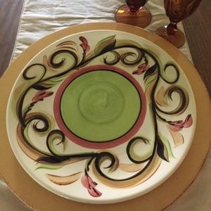 Gail Pittman Pottery:  Honeysuckle Dinner Plate
